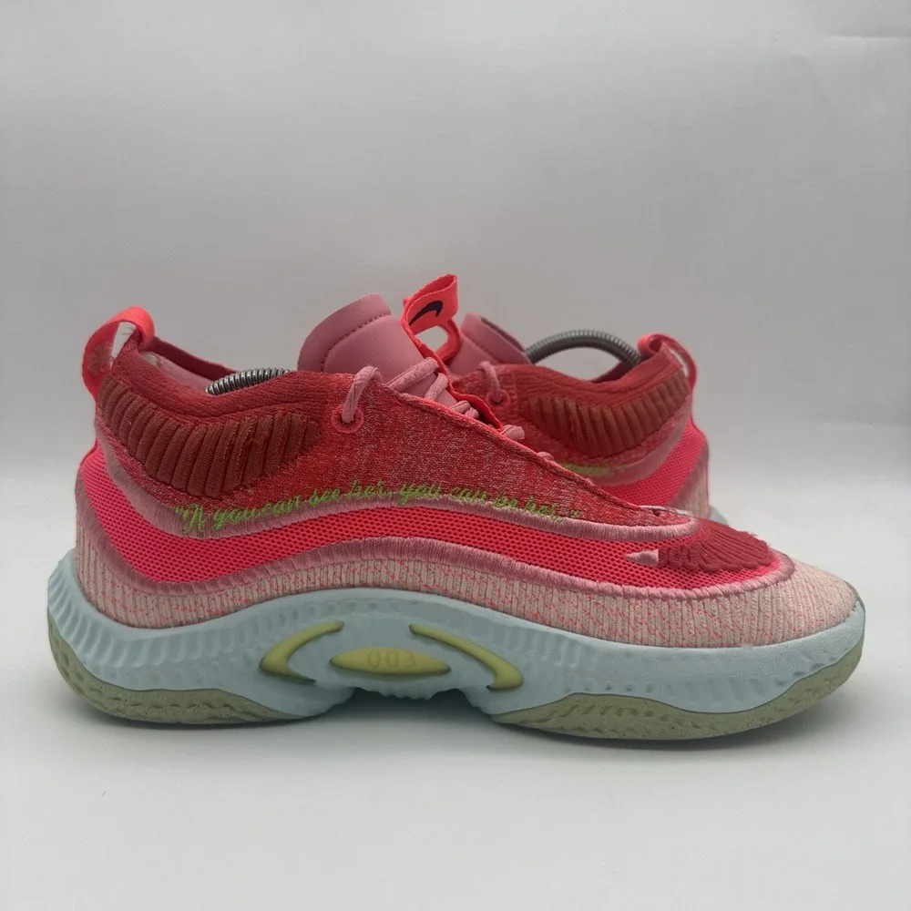 Nike Womens Cosmic Unity 3 FQ9395-600 Red Basketball Shoes Sneakers Size US 11 - Picture 2 of 16